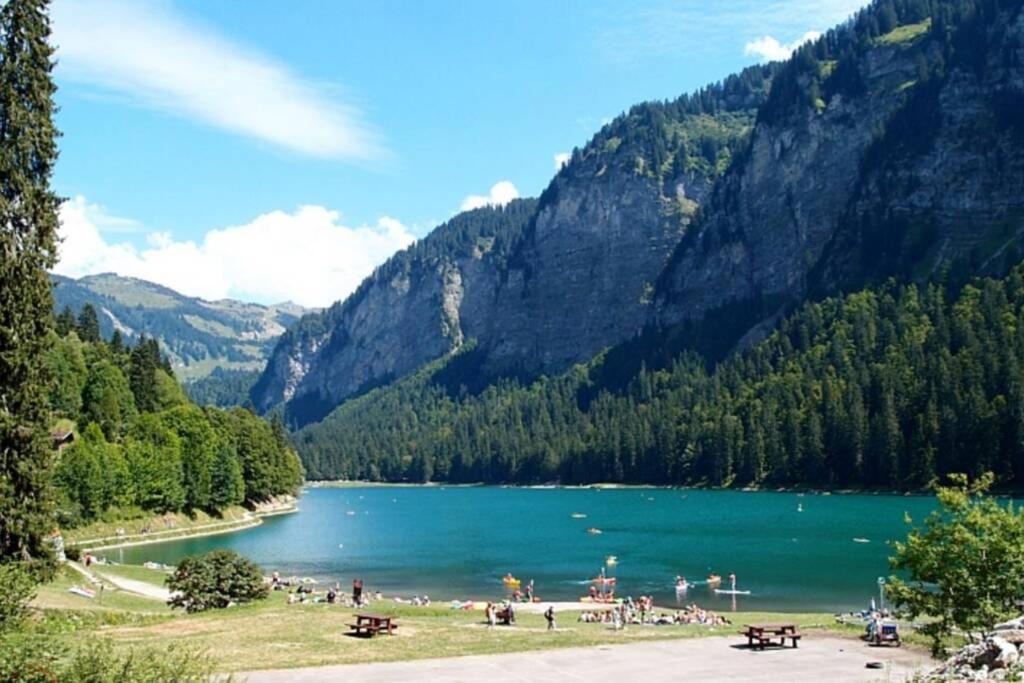 Les Cimes, Chaleureux Studio 4 Pers, 50M Du Telecabine, Vue Degagee Sur Les Pistes, Draps Non Compris Saint-Jean-dʼAulps エクステリア 写真